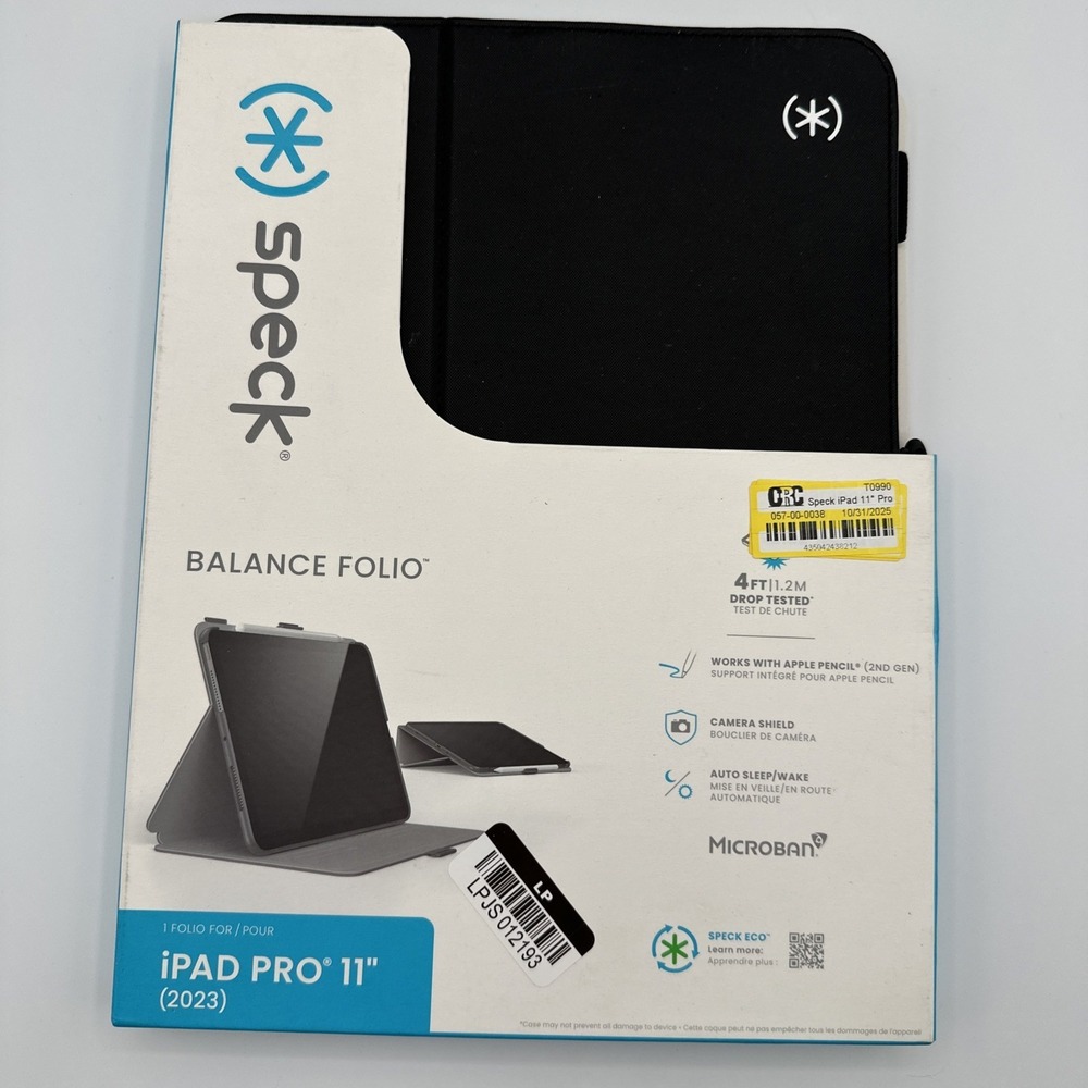 Speck - Balance Folio Case for Apple iPad Pro 11(latest‎ model/M4 chip) - Bl...